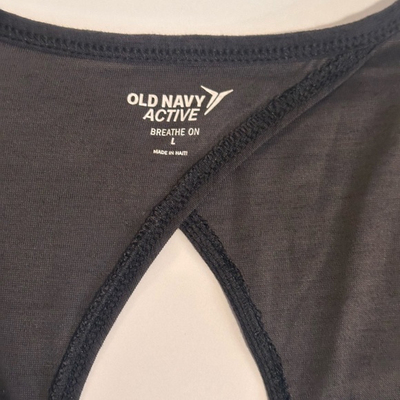 Old Navy Active Black Short Sleeve Top - Picture 3 of 7